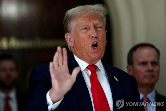 도널드 트럼프 전 미국 대통령[로이터 연합뉴스 자료사진]